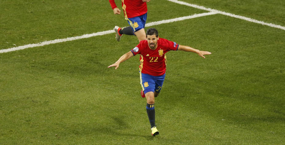 Nolito ya sabe lo que es marcar en esta Eurocopa. (FOTO - Reuters)