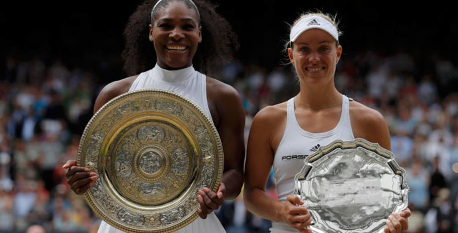 Serena se vengó de la derrota en Melbourne ante la alemana Kerber. Reuters.