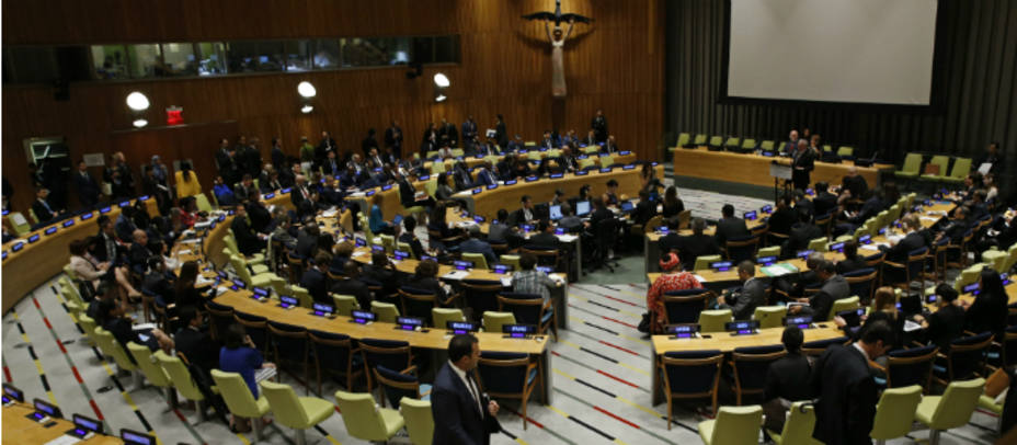 Vista general durante la cumbre sobre refugiados y migrantes en la sede las Naciones Unidas en Nueva York. EFE