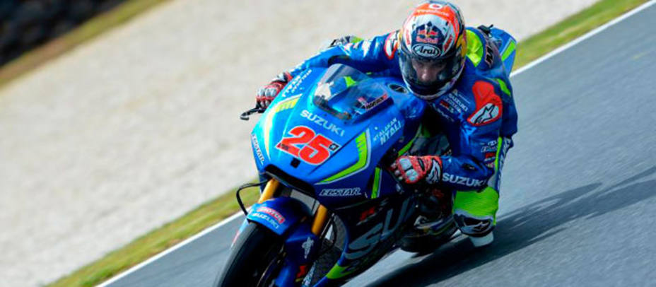 Maverick Viñales demostró la mejora de Suzuki de cara a esta temporada. Foto: MotoGP.