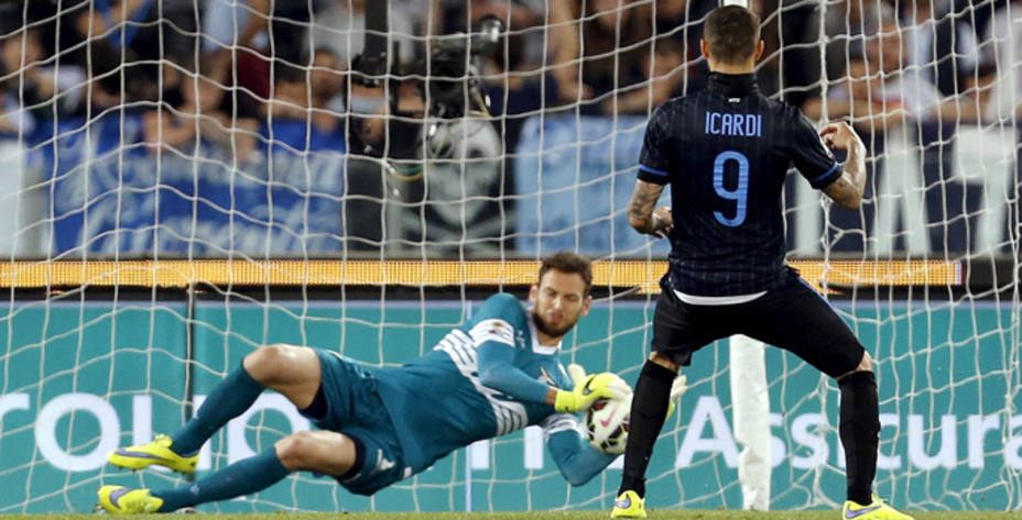 Icardi falló un penalti ante la Lazio. REUTERS