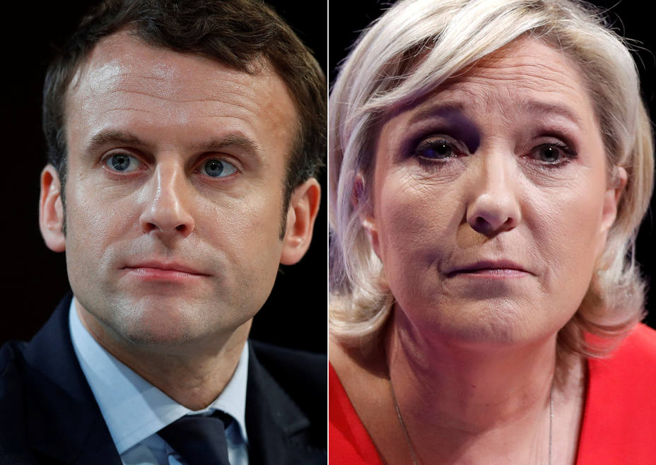 Macron y Le Pen disputarán la segunda vuelta de las presidenciales.
