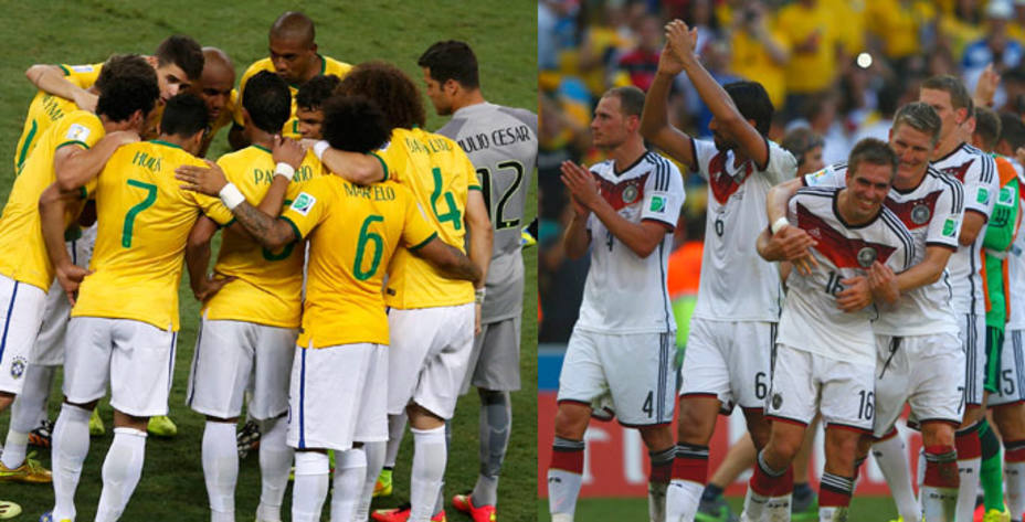 Brasil-Alemania, por un puesto en la final del Mundial. REUTERS
