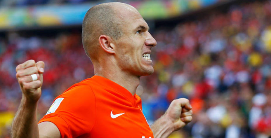 Arjen Robben cree que Alemania ganará su cuarto Mundial el domingo en Maracaná. Reuters.