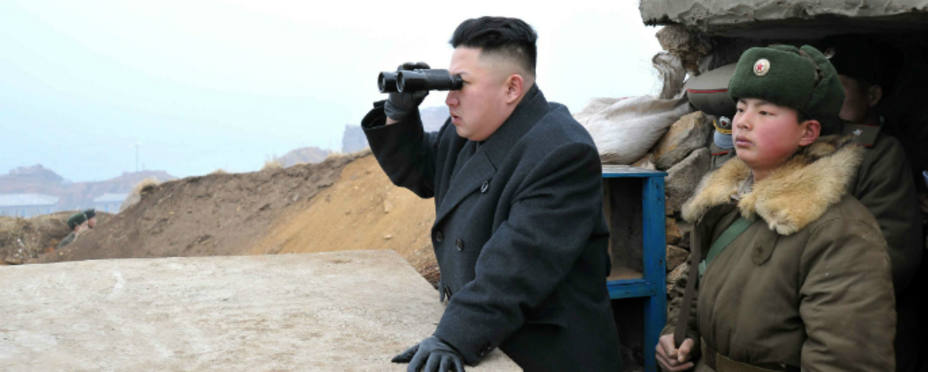 Kim Jong-Un durante una visita al Destacamento de Defensa Jangjae Islet. REUTERS