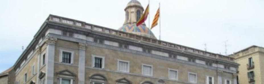 Fachada principal de la sede de la Generalitat de Cataluña