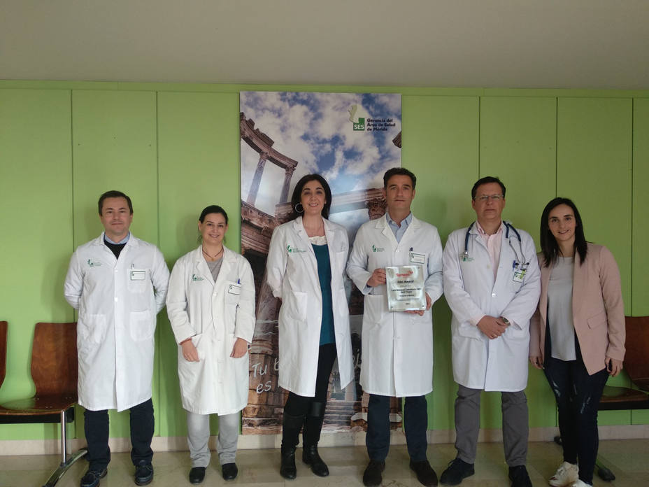 Servicio de Neumología del Hospital de Mérida premio Syneos. Foto: Juntaex