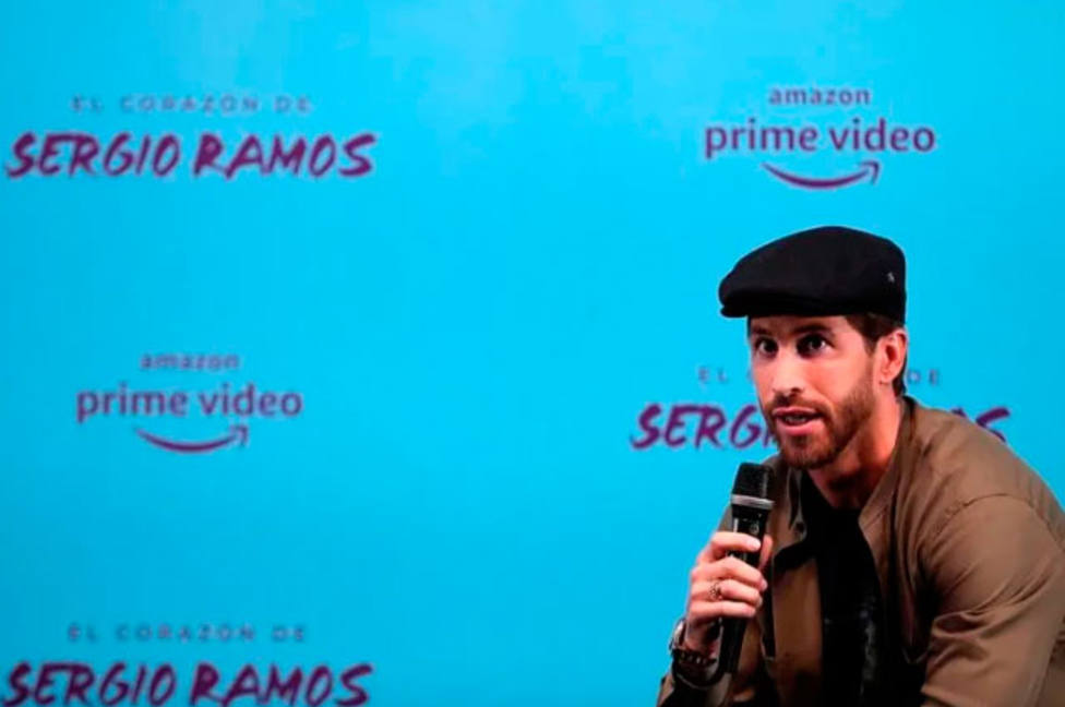 Sergio Ramos, durante la presentación de su documental