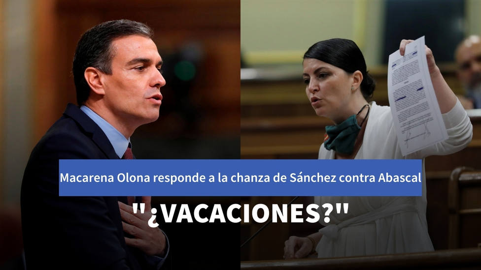 La tajante respuesta de Olona a Sánchez por las vacaciones de Abascal