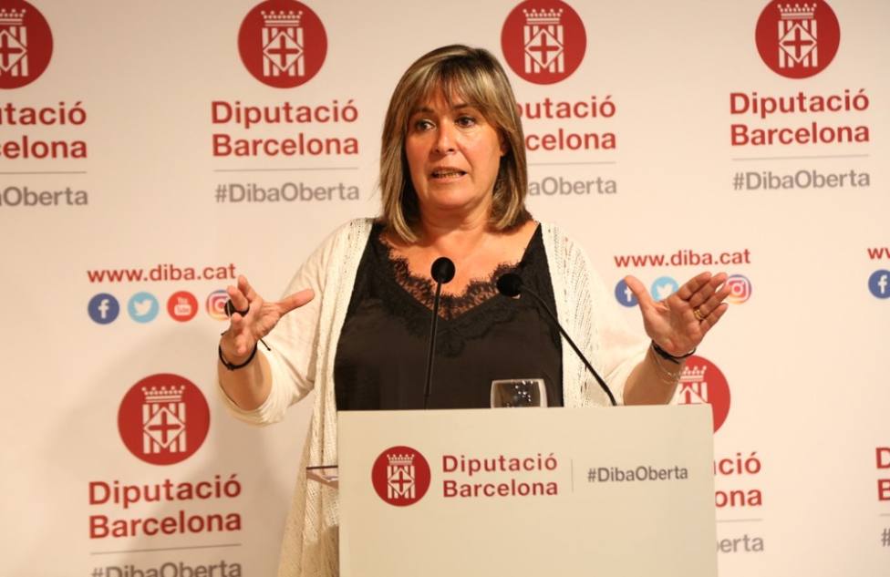 Núria Marín es la actual presidenta de la Diputación, que ha renovado el contrato televisivo a Marcela Topor