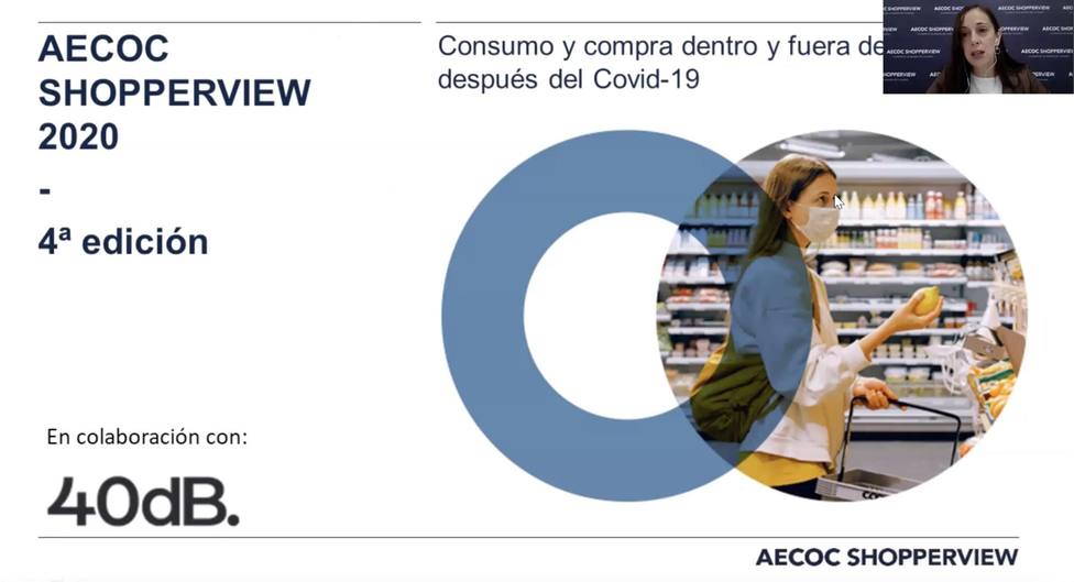 La portavoz de Aeco, Charo Pedrosa, presentando un estudio sobre consumo - EUROPA PRESS