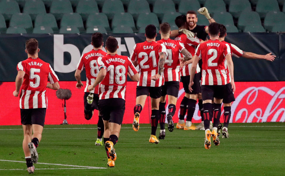 El Athletic celebra el pase a semifinales de Copa (EFE)