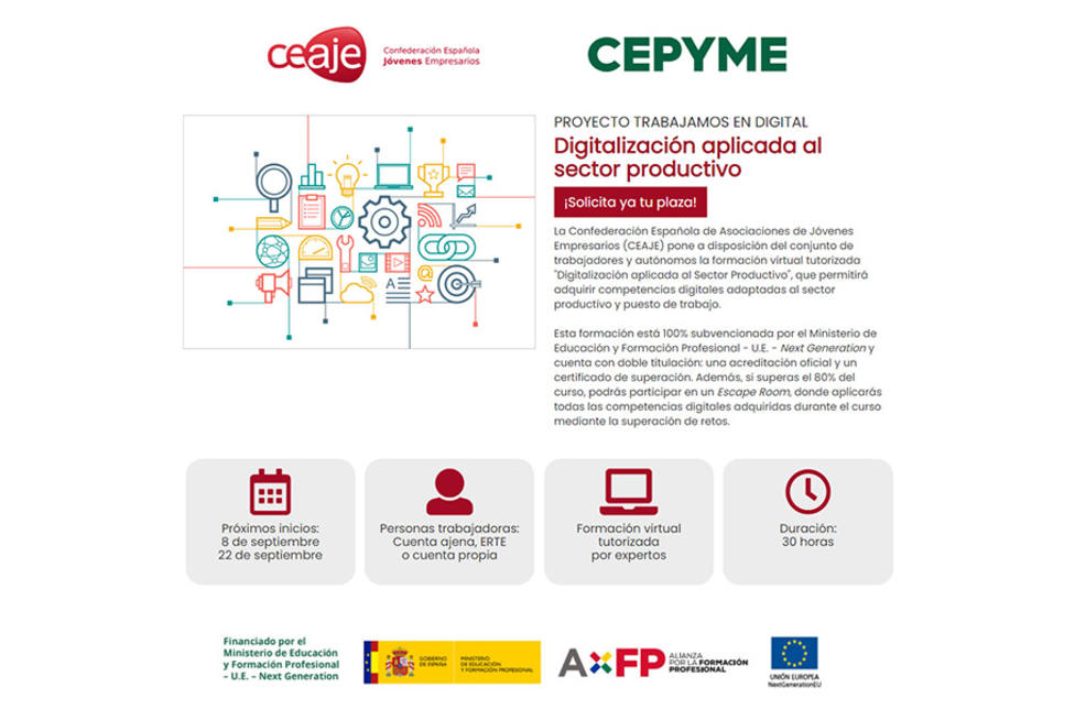 CEAJE ofrece formación gratuita en materia de digitalización
