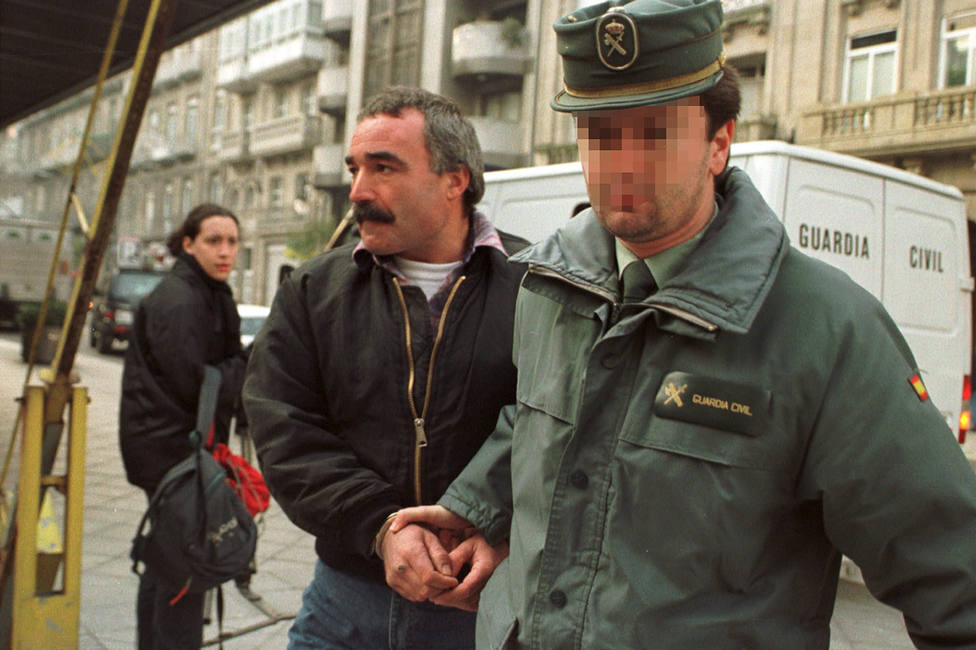 Foto de archivo de Sánchez Chacón tras ser detenido en el año 2001 - FOTO: EFE / Rosa Veiga