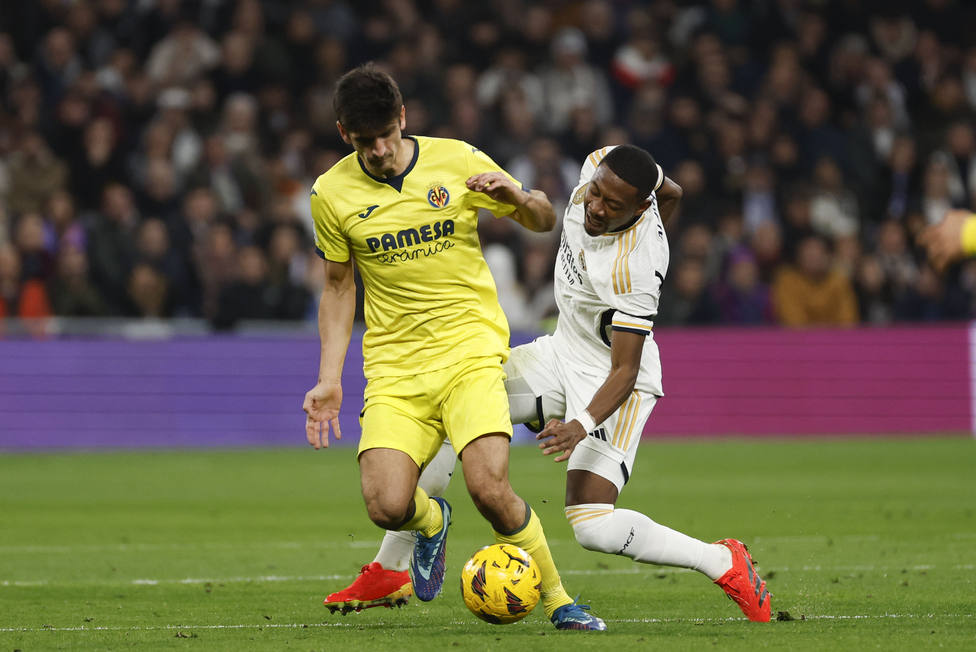 Lesión de David Alaba en el partido ante el Villarreal
