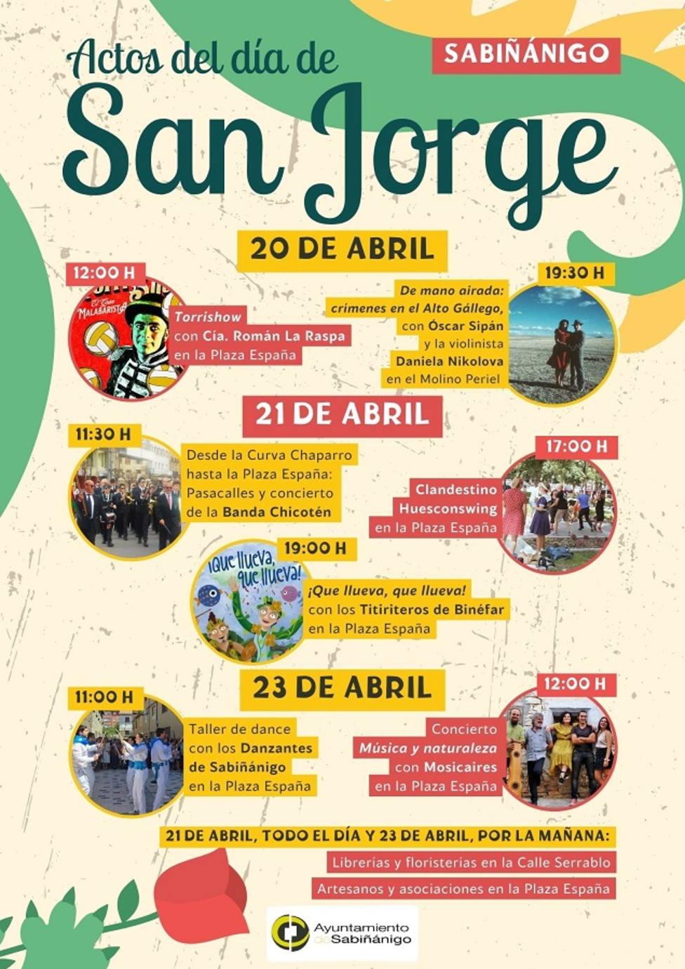 Actos en Sabiñánigo con motivo de la festividad de San Jorge