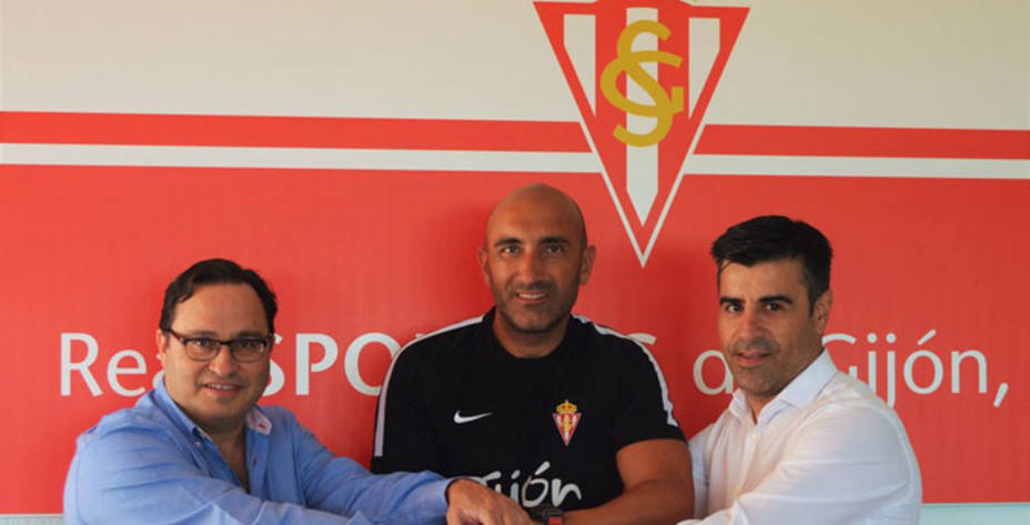 Abelardo, renovado como entrenador del Sporting de Gijón hasta 2020 (FOTO - RealSporting)