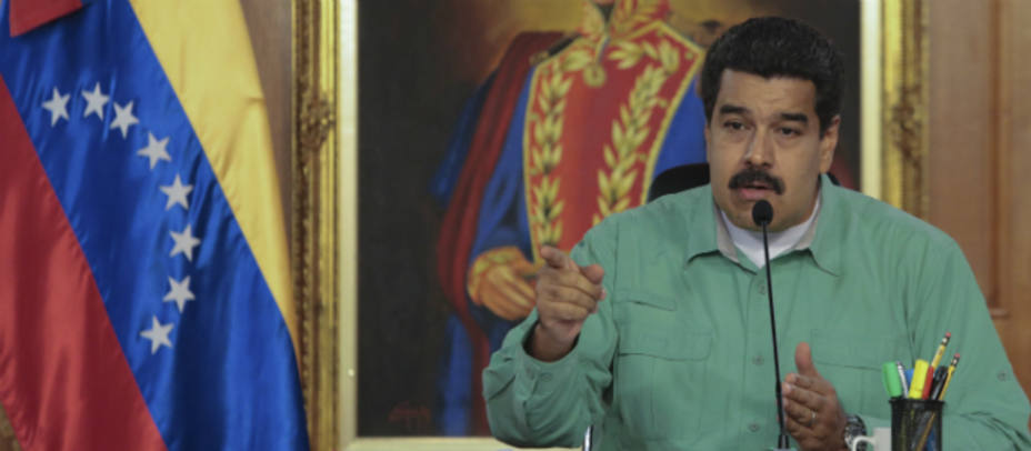 Nicolás Maduro durante una comparecencia esta madrugada en Caracas. REUTERS