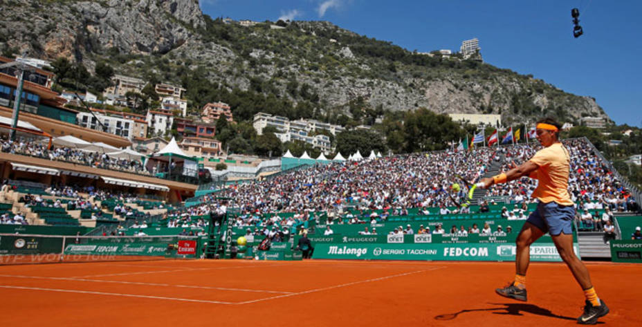 Rafa Nadal busca su noveno título en la tierra batida de Montecarlo. Reuters.