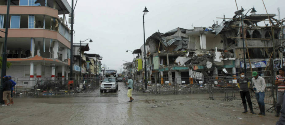Pedernales, una de las ciudades afectadas por el terremoto del pasado sábado. REUTERS