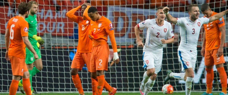 Holanda perdió ante la República Checa y quedó eliminada. REUTERS