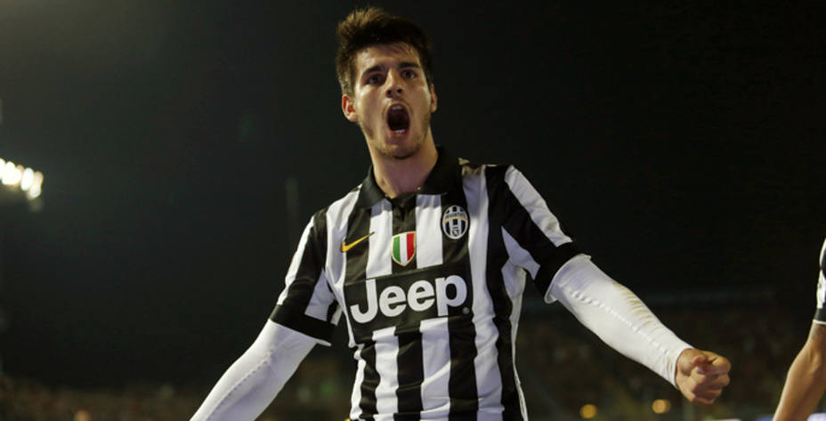 Álvaro Morata, autor de un gol de la Juventus en Empoli. REUTERS