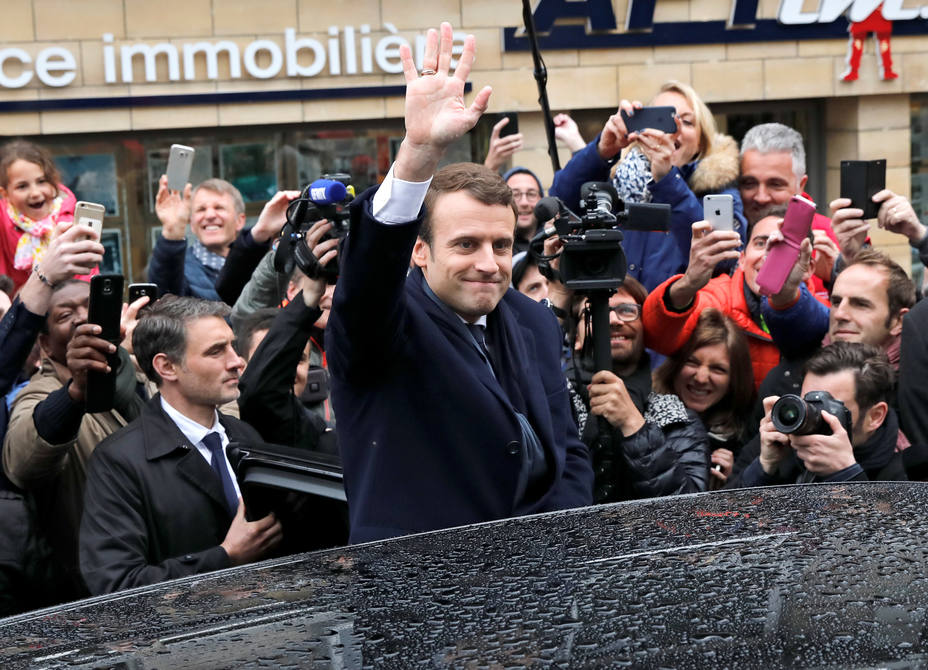 Emmanuel Macron nuevo presidente de Francia, según los sondeos