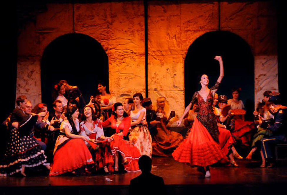 Escena de la ópera Carmen