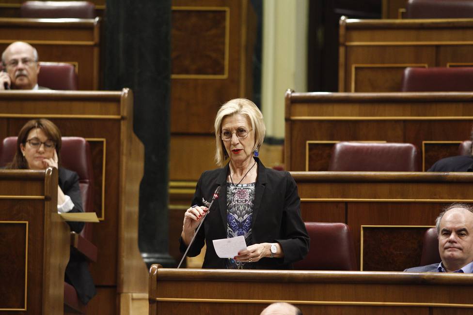 Rosa Díez interviene el jueves en un acto del PP en el Congreso en pro de la unidad de España un día después de la Diada