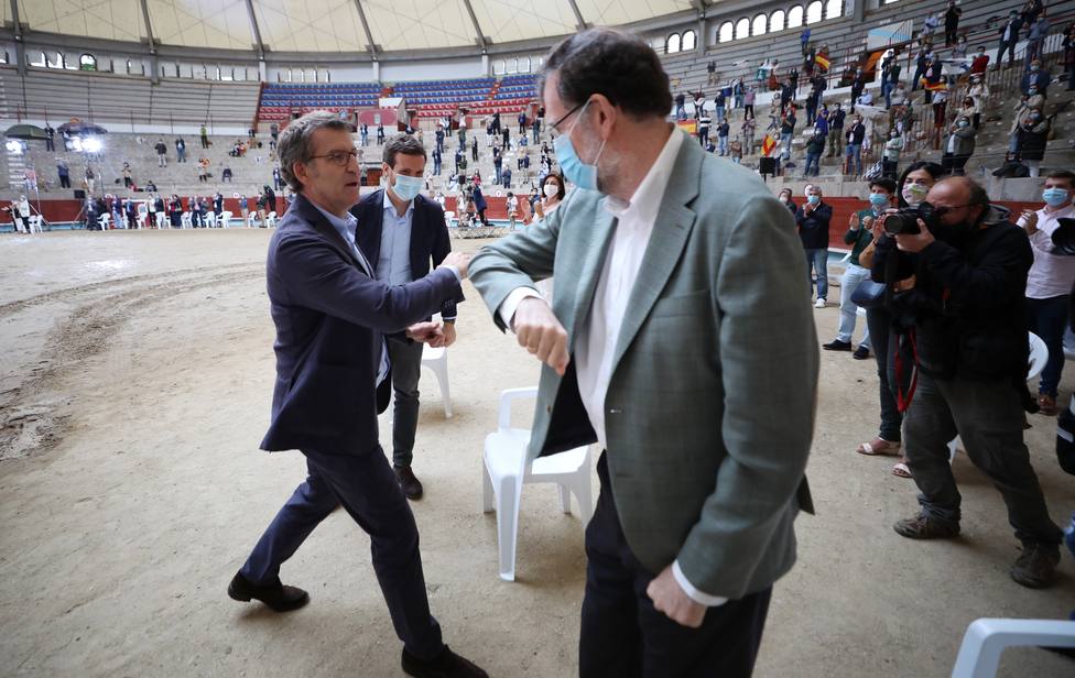 Rajoy erige a Feijóo en el candidato de la integración frente a doctrinarios y sectarios