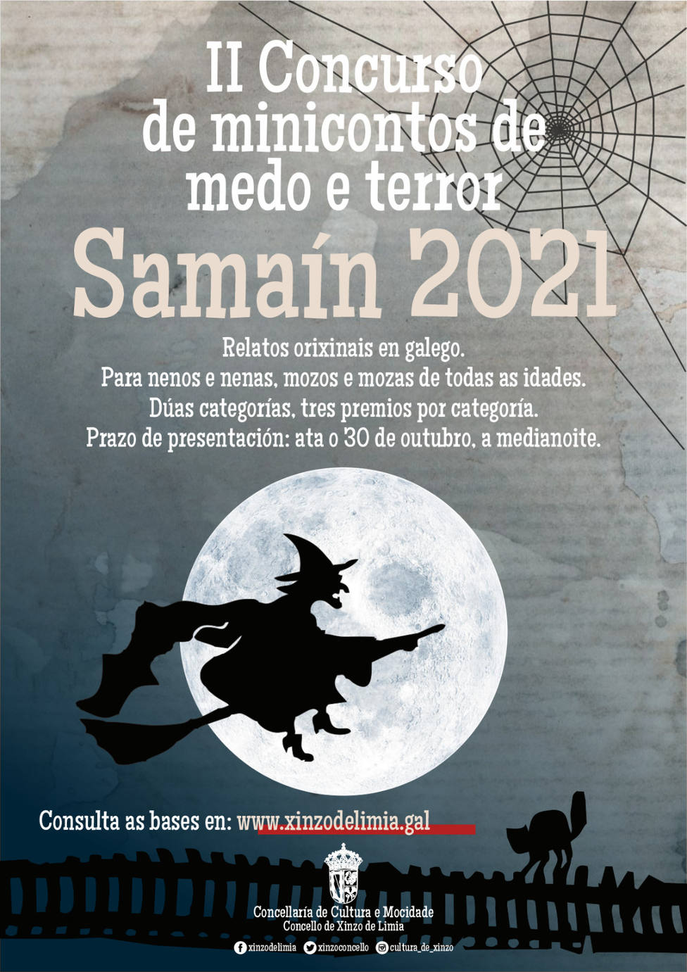 Cartel anunciador de la actividad del Samaín en Xinzo