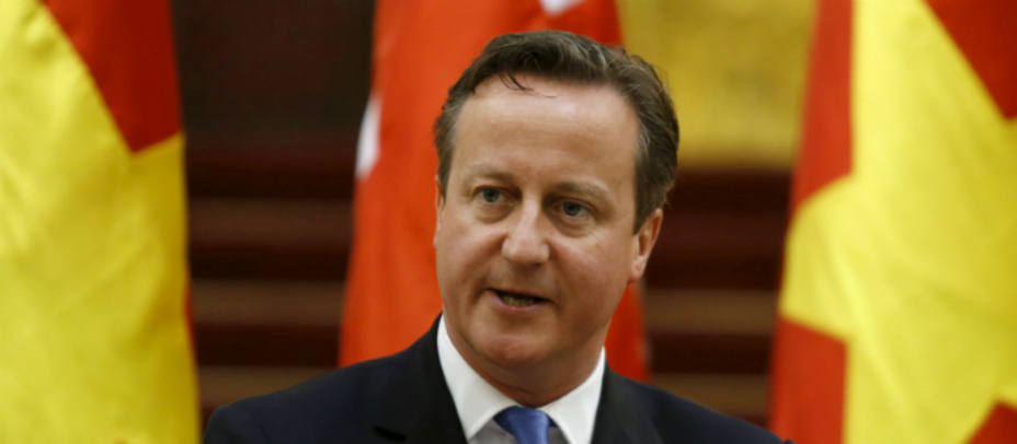 David Cameron durante su discurso en Hanoi, Vietnam - Reuters