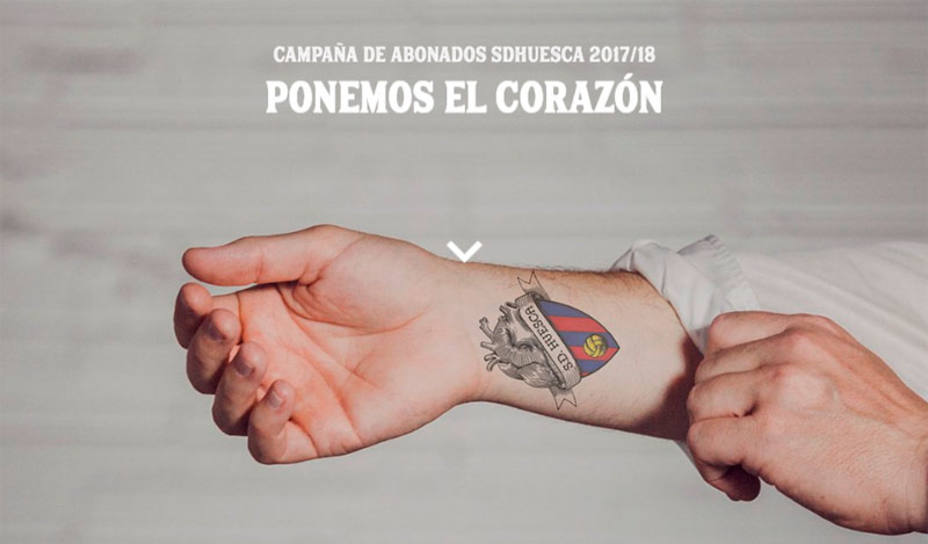 Imagen de la campaña de abonados del Huesca