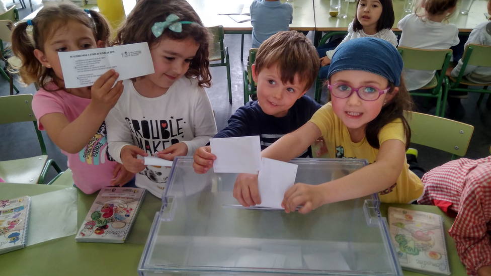 Los niños gallegos que escogen por votación el menú de fin de curso