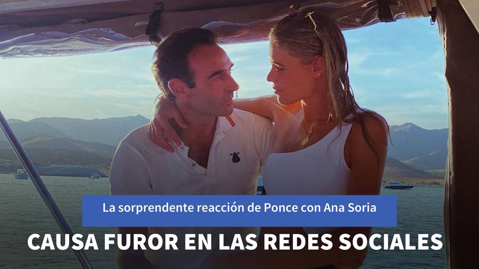 La sorprendente reacción de Enrique Ponce cuando Ana Soria iba a besarle que causa furor en las redes sociales