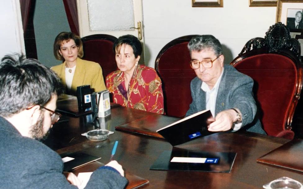 Fernando Miramontes, a la derecha, en su etapa como primer teniente del alcalde de Ferrol