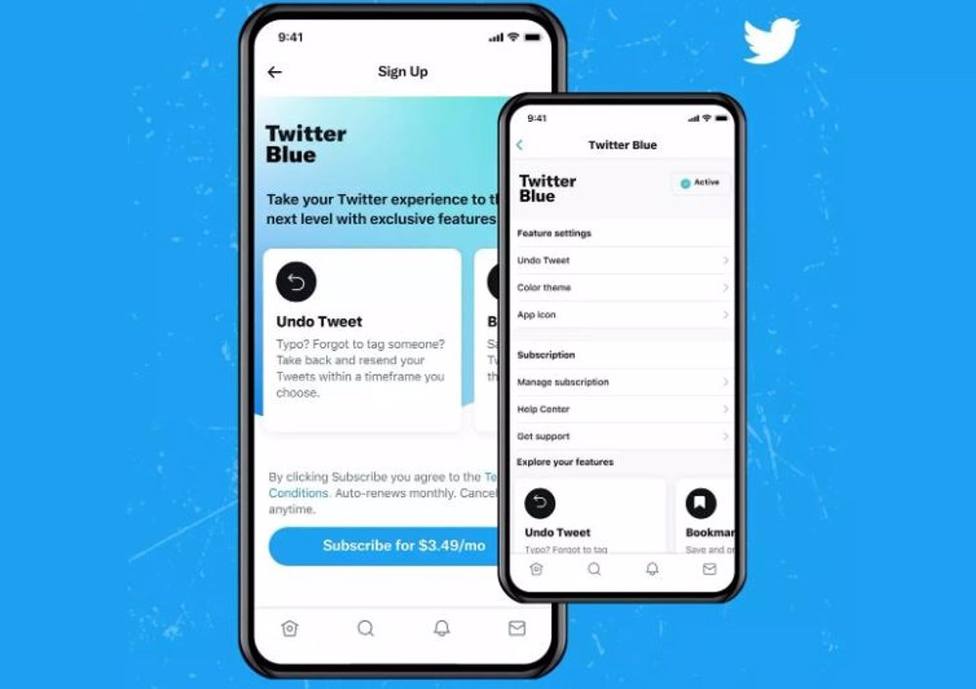 Medios sociales: Twitter Blue para Android ya permite personalizar la barra de navegación