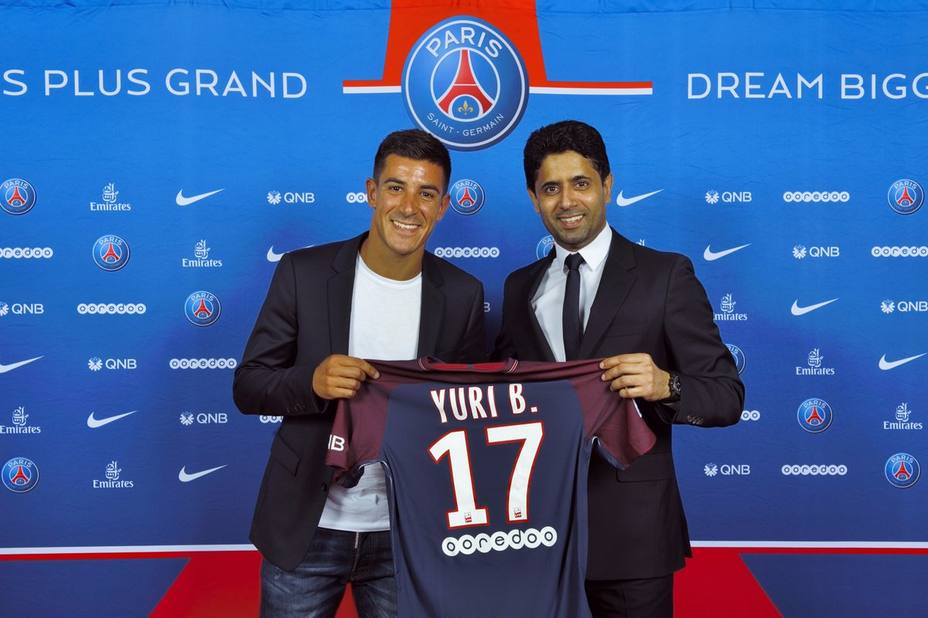 Yuri presentado como nuevo jugador del París Saint-Germain