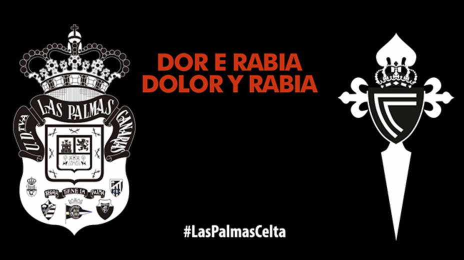 Apoyo a Galicia en el encuentro Las Palmas - Celta