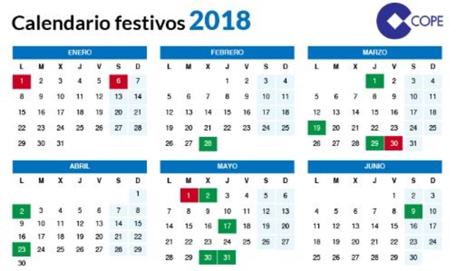 Calendario festivos