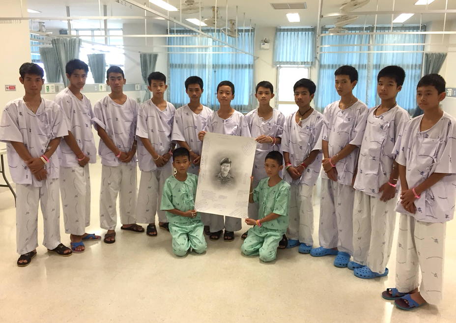 Members of soccer team rescued from cave recover in hospital