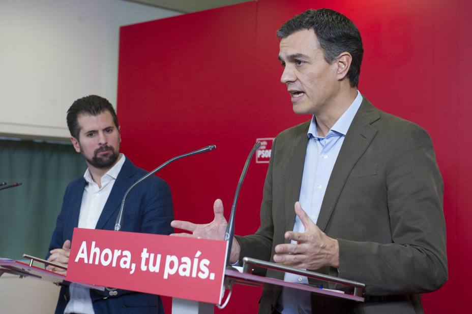 Pedro Sánchez presentará hoy de forma oficial a Tudanca como candidato a la Presidencia de la Junta de CyL