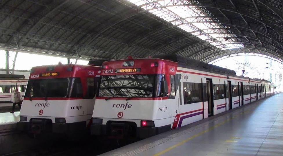 Trenes de cercanías Renfe en Bilbao