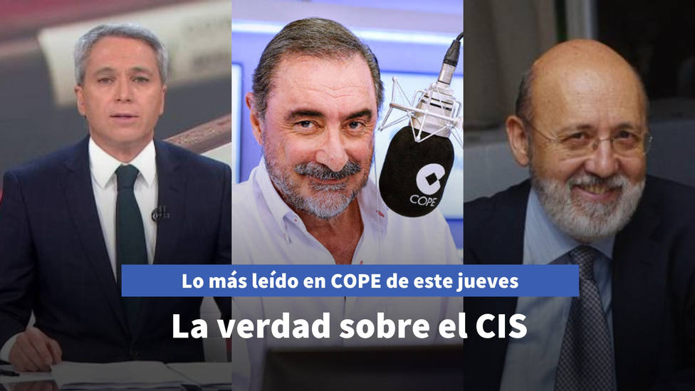 Herrera desvela la verdad sobre el CIS de Tezanos, entre lo más leído de este jueves