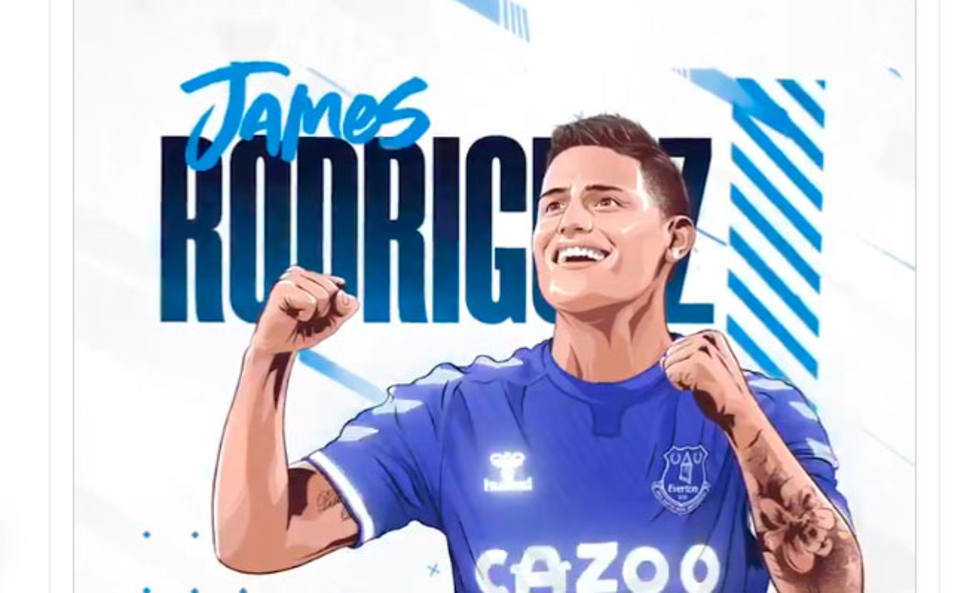 James Rodríguez, nuevo jugador del Everton