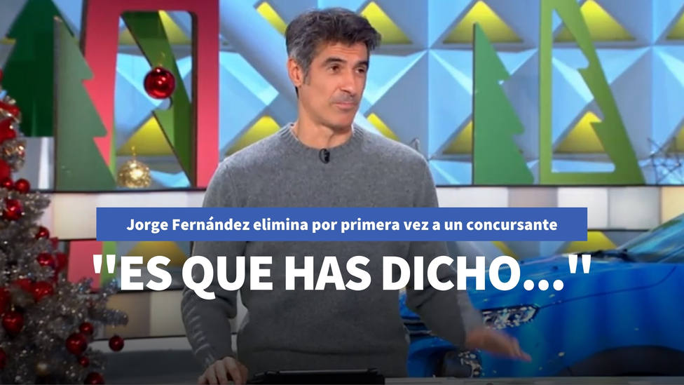 Jorge Fernández elimina por primera vez a un concursante de La Ruleta de la Suerte: Es que has dicho...