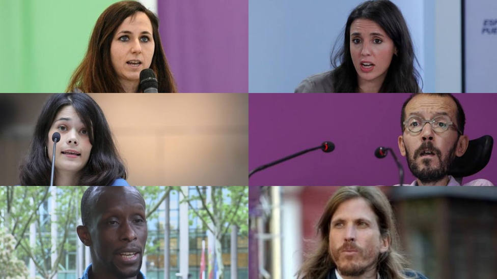 Belarra ya tiene su cúpula para liderar Podemos: Montero, Echenique, Mbayé, Serra y Pablo Fernández