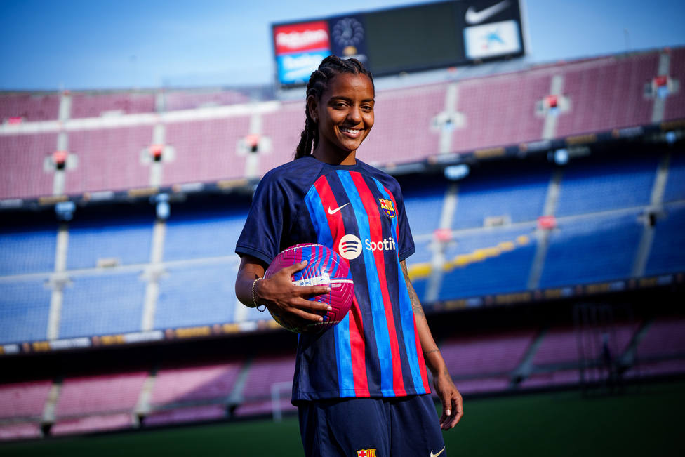 Geyse, futbolista del Barcelona femenino