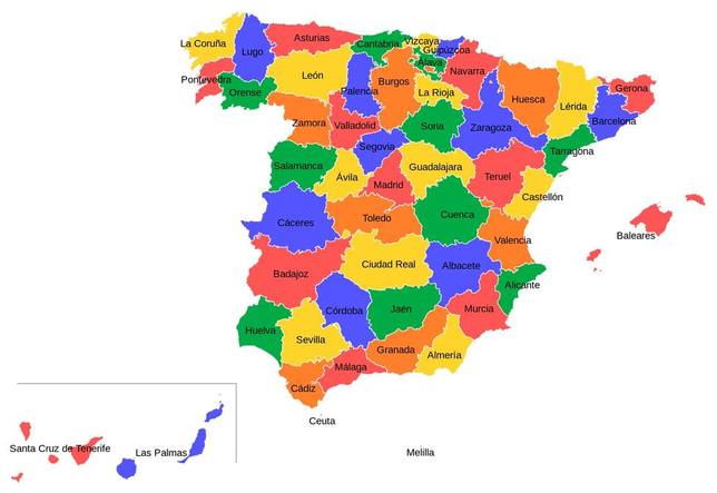 El mapa que muestra las Comunidades Autónomas más queridas y odiadas por  los españoles - Málaga - COPE