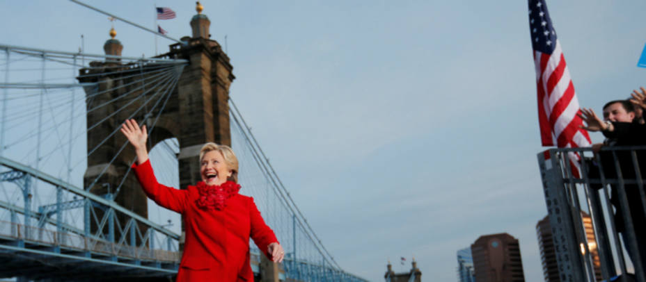 Hillary Clinton en Cincinnati. REUTERS